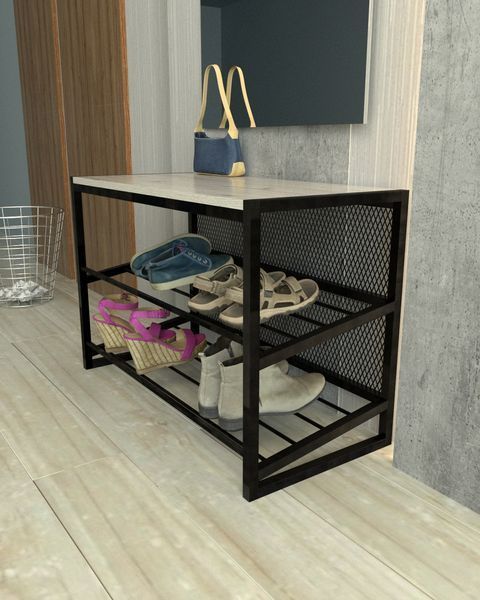 Обувная полка в стиле лофт EcoLoft Грід DSP-1383 DSP-1383 фото