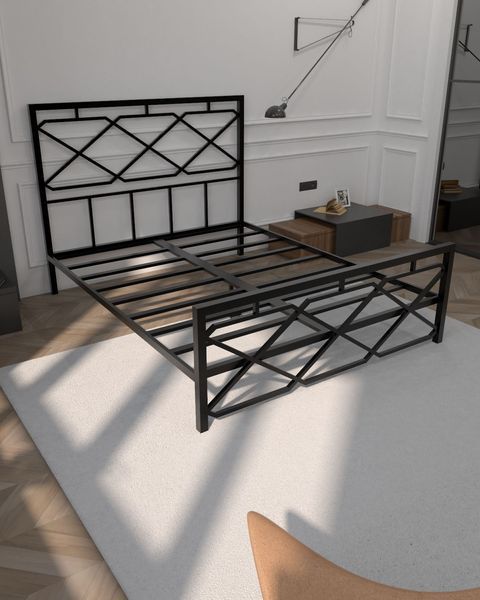 Ліжко металеве в стилі лофт EcoLoft Валетта MT-1428 MT-1428 фото