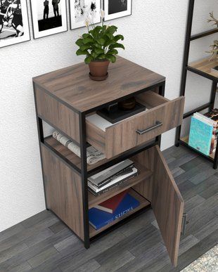 Тумба з шухлядою в стилі лофт EcoLoft Мірена DSP-1516 DSP-1516 фото