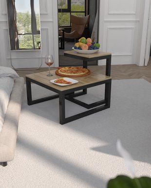 Стіл модульний в стилі лофт EcoLoft DuoNest DSP-1426 DSP-1426 фото
