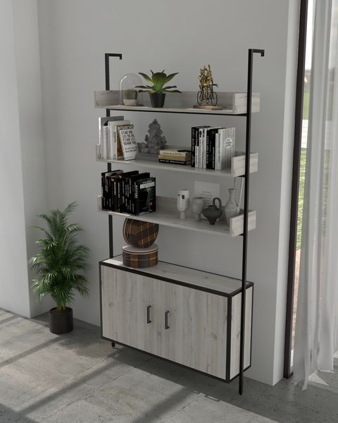 Стеллаж с тумбой в стиле лофт EcoLoft Лорето DSP-1415 DSP-1415 фото