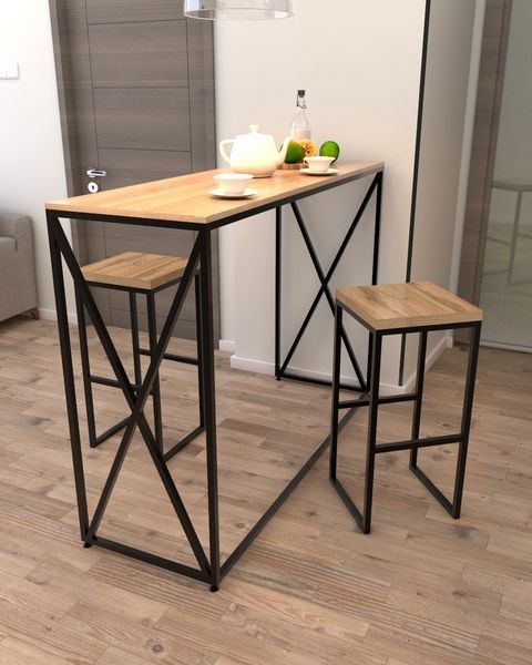 Барный табурет в стиле лофт EcoLoft Кросс DSP-1335 DSP-1335 фото