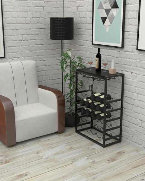 Стелаж для винних пляшок в стилі лофт EcoLoft Вінтеза DSP-1462 DSP-1462 фото